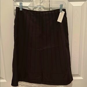NWT-Ann Taylor Elegant lightweight, summer Brown Skirt